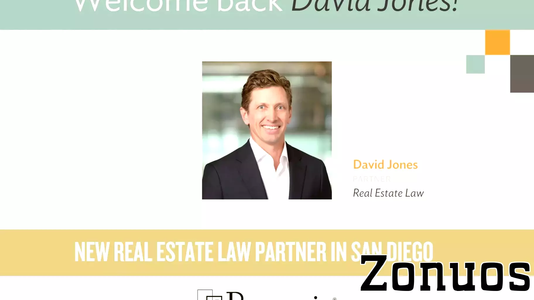 Real Estate Partner David Jones Returns to Procopio After Six Years In-House